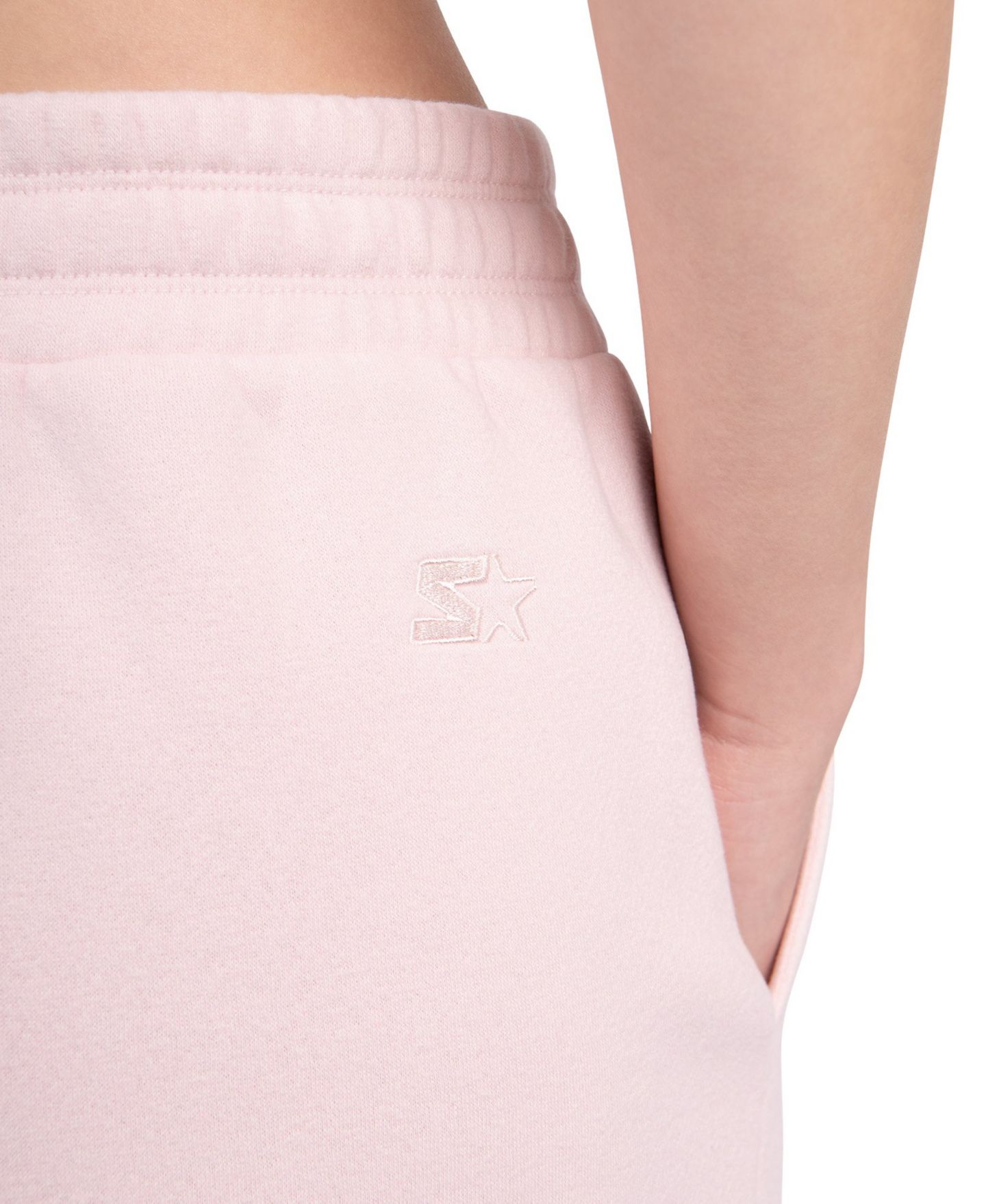 Женские шорты Starter Pastel Pink San Francisco 49ers Travel Pastels Fleece — фото 3