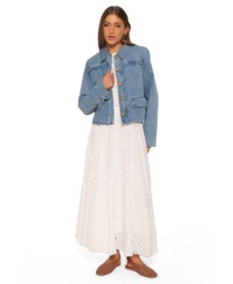 Women's Heidi Scallop Trim Denim Jacket