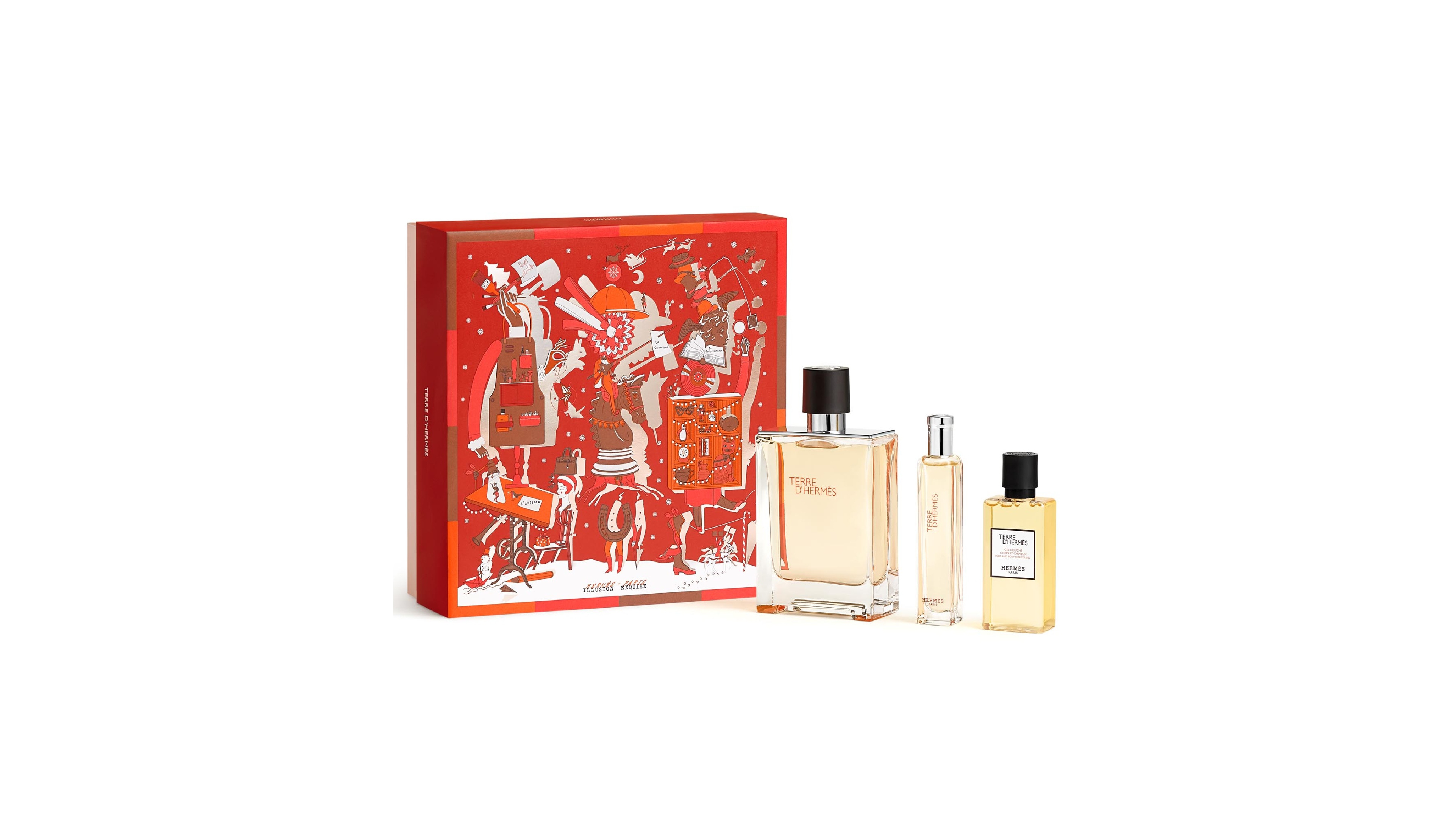 HERMES 3-Piece Terre d'Hermes Pure Perfume Gift Set, Limited Edition