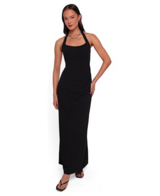 Women's Femina Halter Neck Sleeveless Maxi Dress