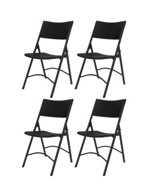 4 Pack Metal Folding Chairs Sturdy Design Great for Outdoor Parties Classrooms Multi Purpose Use