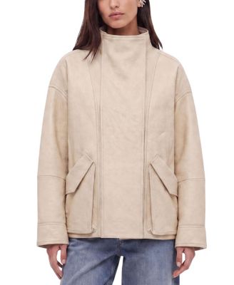 Women's Oversized Shearling Jacket