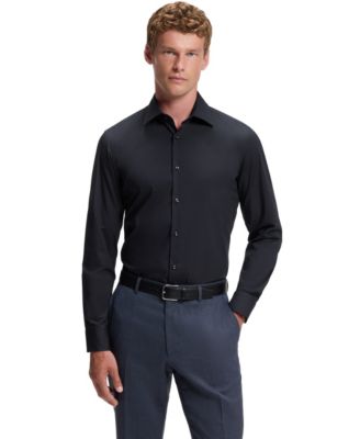 BOSS by Men’s Easy-Iron Stretch Cotton Slim-Fit Dress Shirt