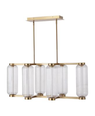Cyndy Rect Glass Chandelier