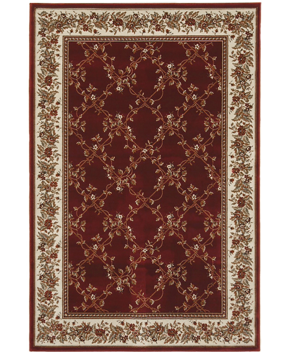 Closeout! Km Home 1427/1712/Ivory Navelli Ivory 7'9" x 9'6" Area Rug