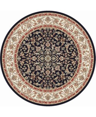 Navelli Kashan 5'3" x 5'3" Round Area Rug
