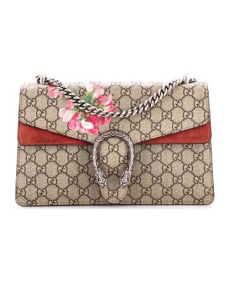 Small Dionysus Bag Blooms Print GG Coated Canvas