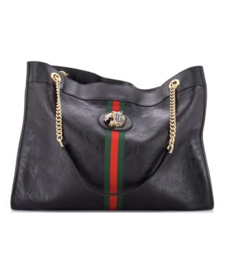 Large Rajah Chain Tote Leather