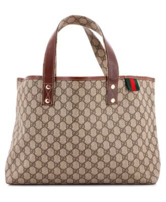 Medium Web Loop Tote GG Coated Canvas