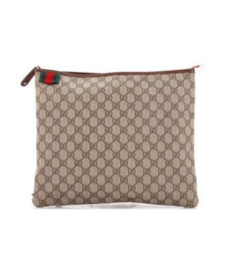 Large Web Loop Flat Messenger GG Coated Canvas