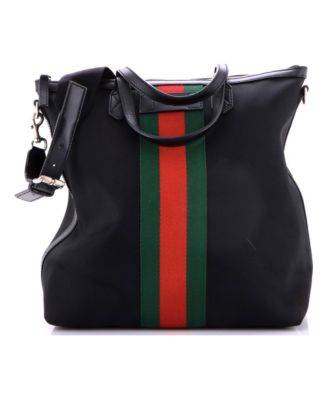 Medium Web Zip Tote Techno Canvas