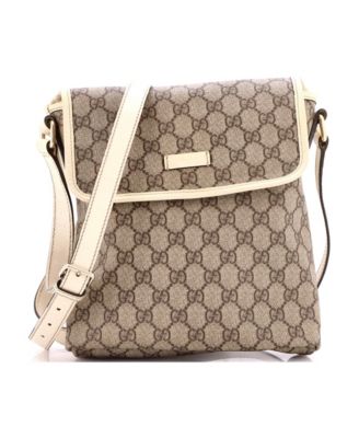 Small Flap Messenger GG Coated Canvas
