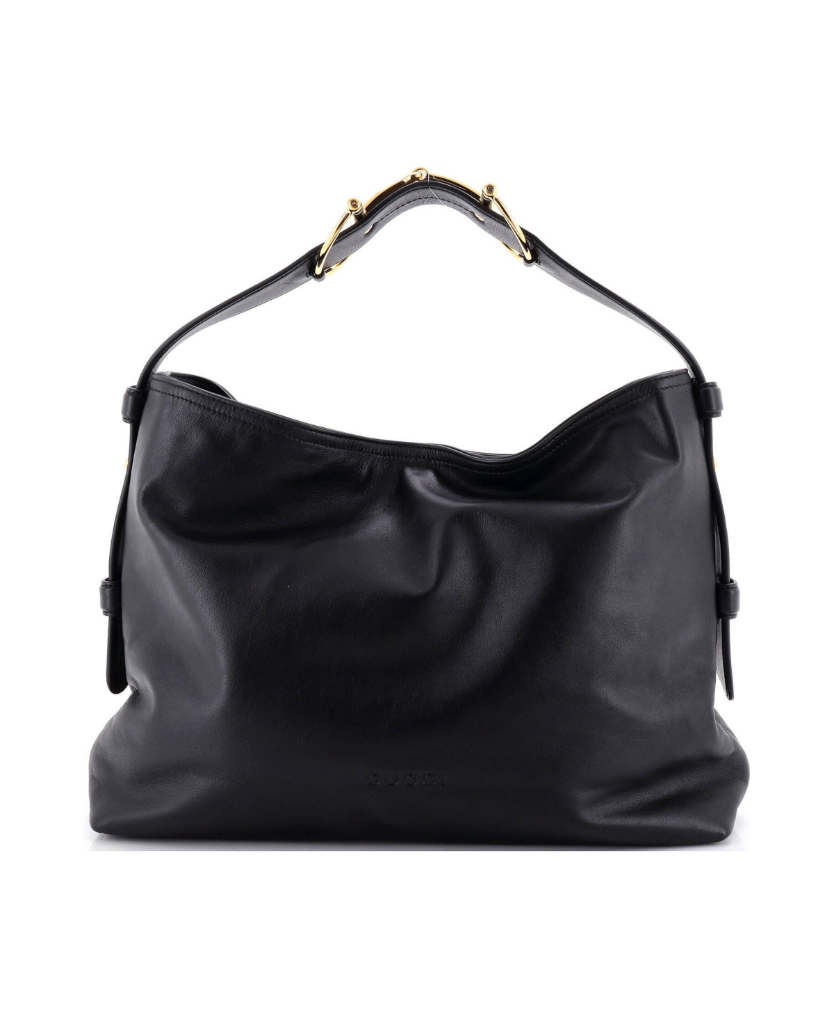 Pre-Owned Gucci Medium Beatrix Horsebit Tote Bag Leather - Black