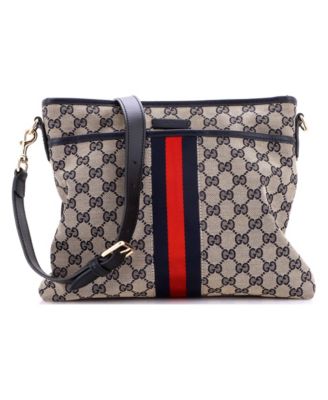 Small Front Pocket Web Messenger GG Canvas