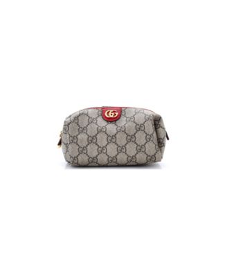 Small Ophidia Cosmetic Pouch GG Coated Canvas