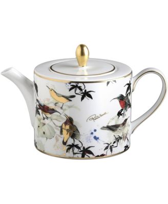 Garden's Birds Fine Bone China 3.9 oz Tea and Coffee Pot