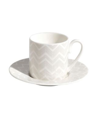 Coffee Cup And Saucer Zig Zag Cup
