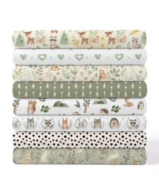Neutral Woodland Fat Quarters Cotton Fabric Craft Bundle