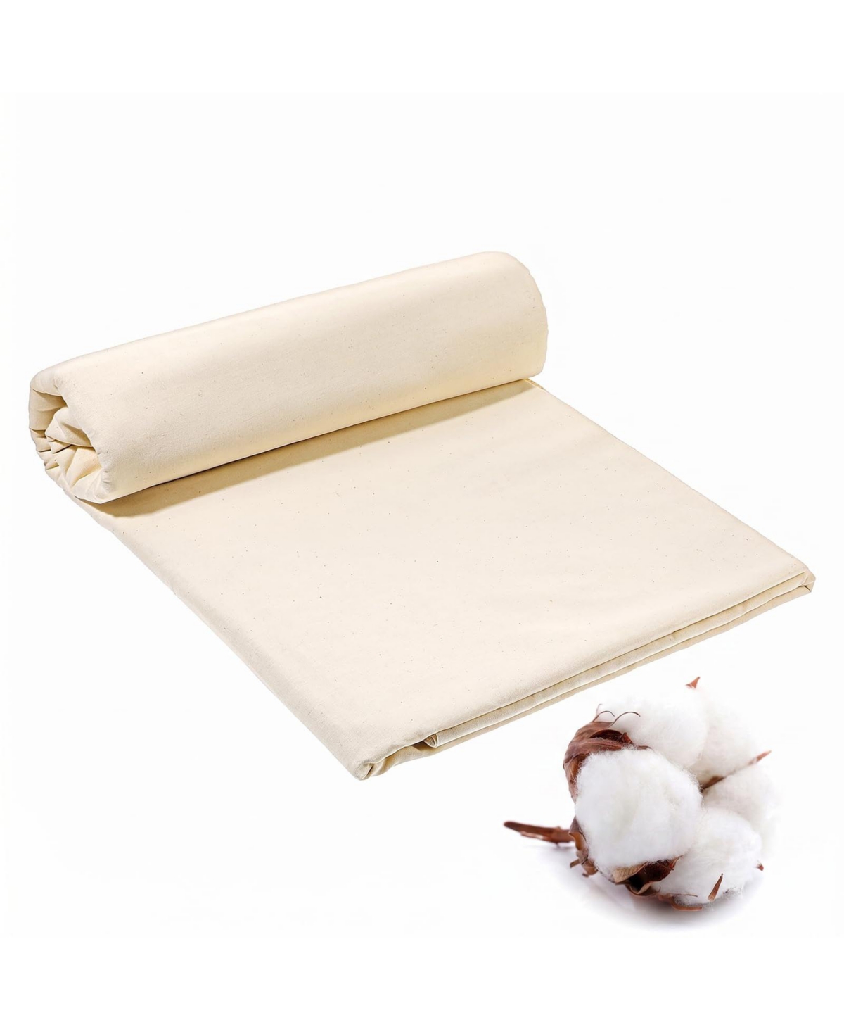 Aeelike Medium Weight 100% Cotton Muslin Fabric For Sewing Crafts Clothing