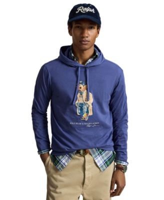 Men's Polo Bear Jersey Hooded Sweatshirt