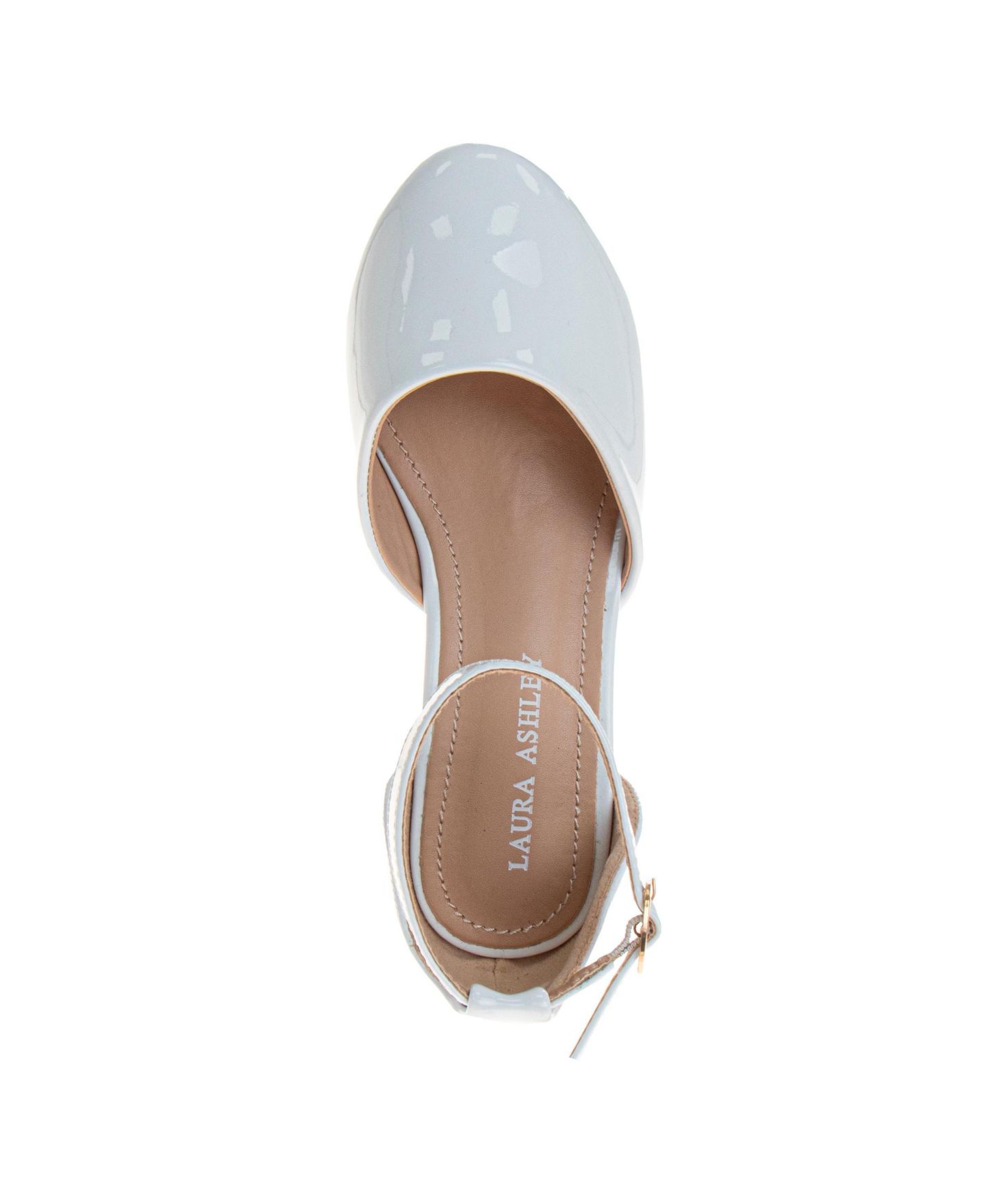 Туфли Laura Ashley Low Heeled Dress Shoes для девочек, цвет: Белый лаковый — фото 11