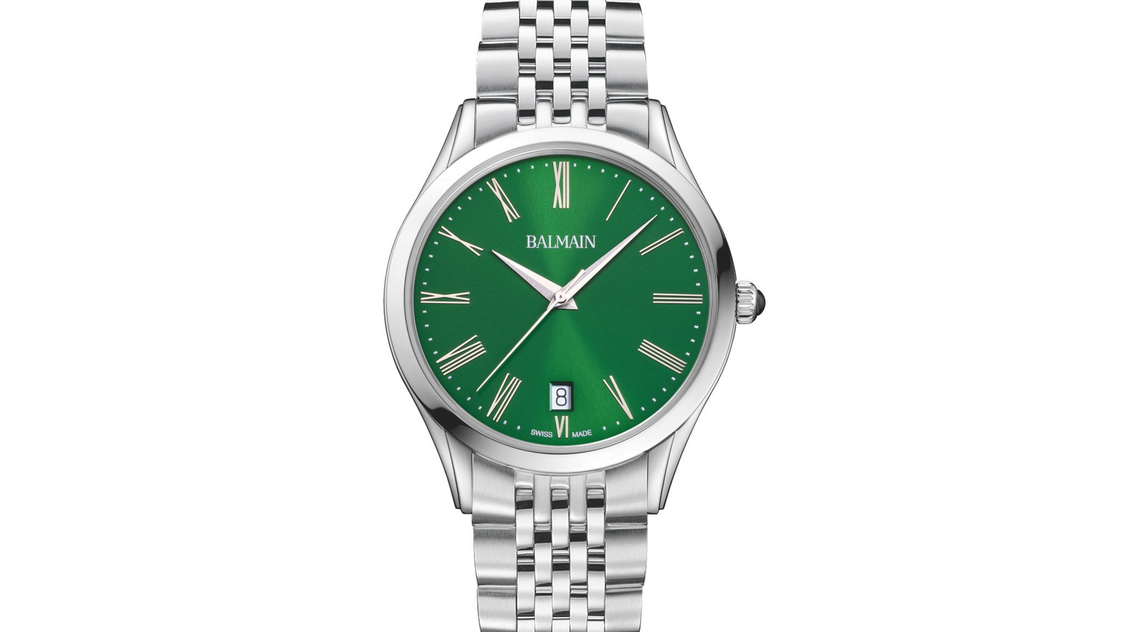 Balmain Men's Swiss-Quartz Classic R Silver Stainless Steel Watch 41mm