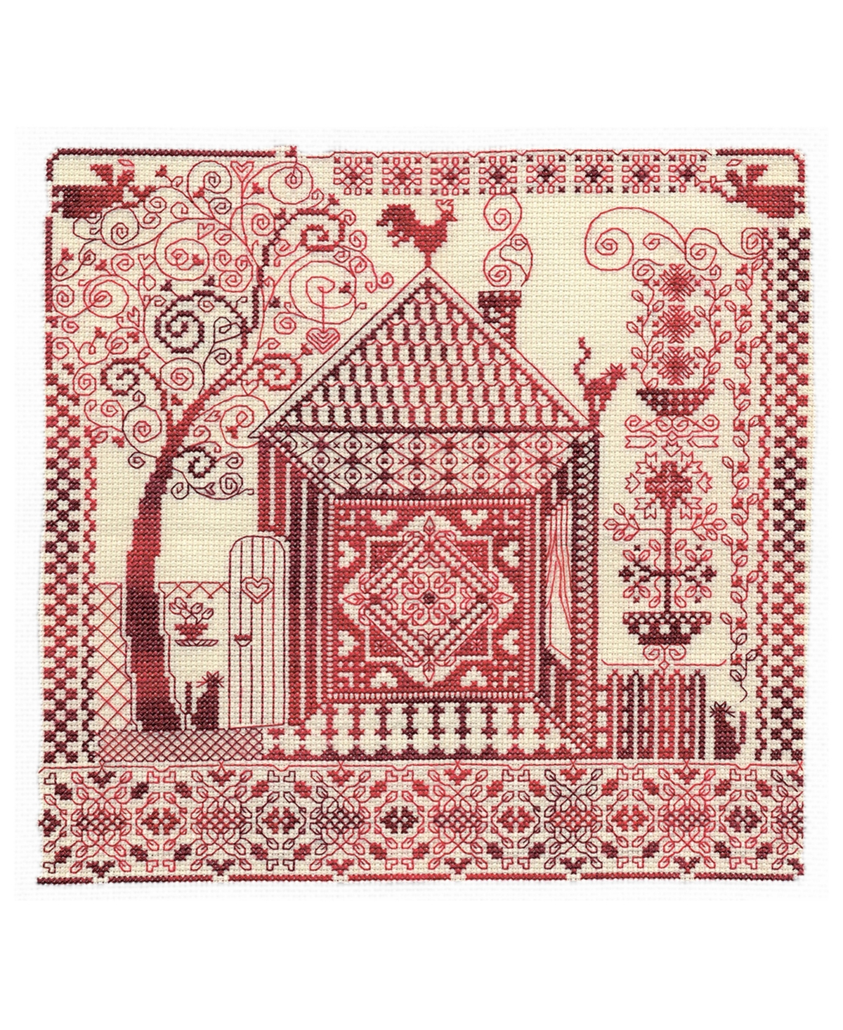Aeelike Panna Home Hearth Cross Stitch Embroidery Kit For Beginners Adults