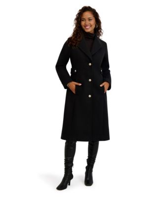 Women's Faux Wool Walker With Button Front