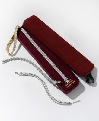 Fine Silver-Plated and 18k Gold-Plated Tennis Bracelet Collection