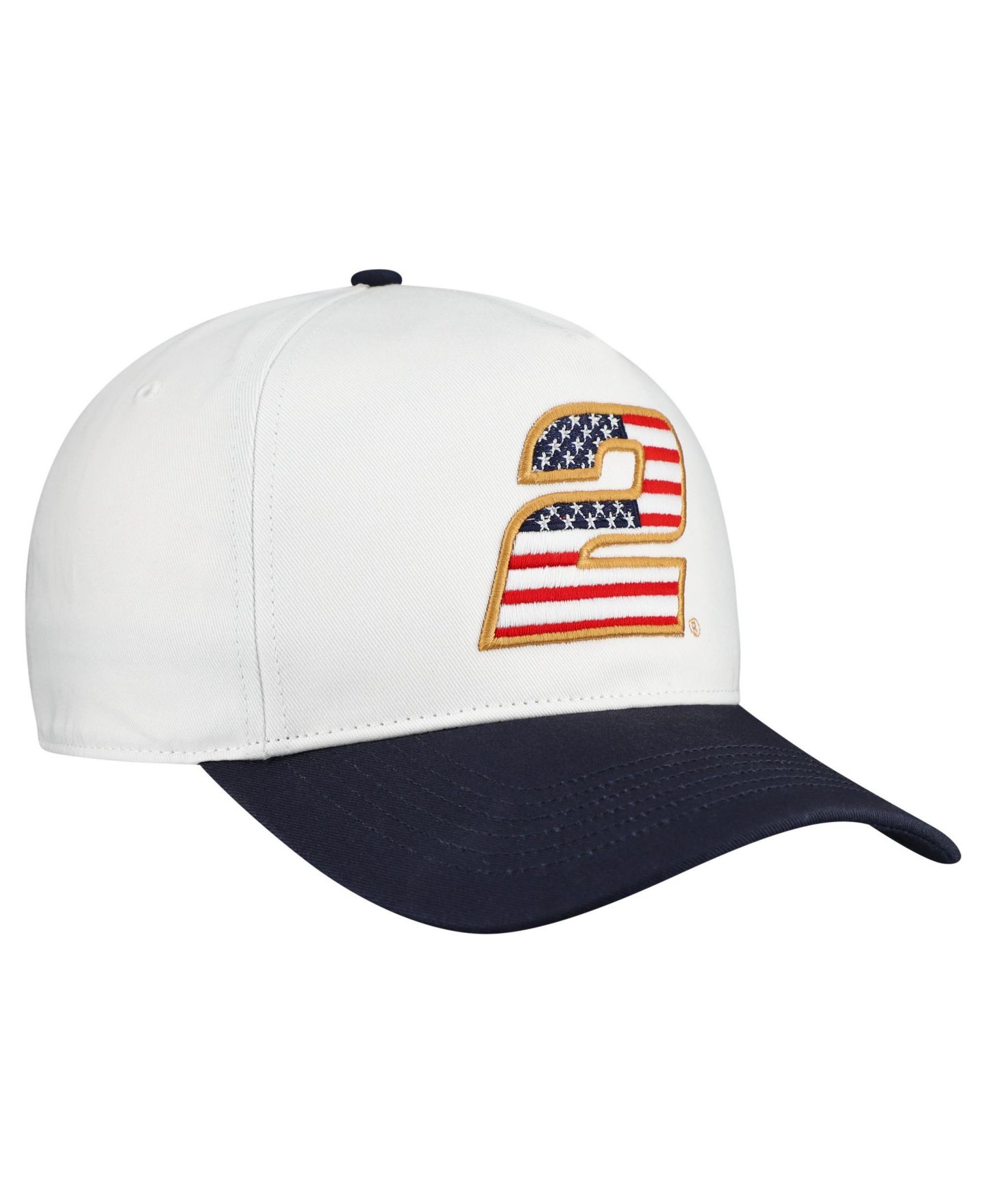Мужской головной убор '47 Brand White Austin Cindric Flag Fill Two-Tone Team Adjustable Hitch Hat — фото 2