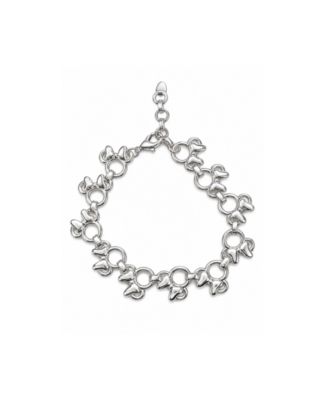 Fine Silver Plated Minnie Mouse Adjustable Bracelet