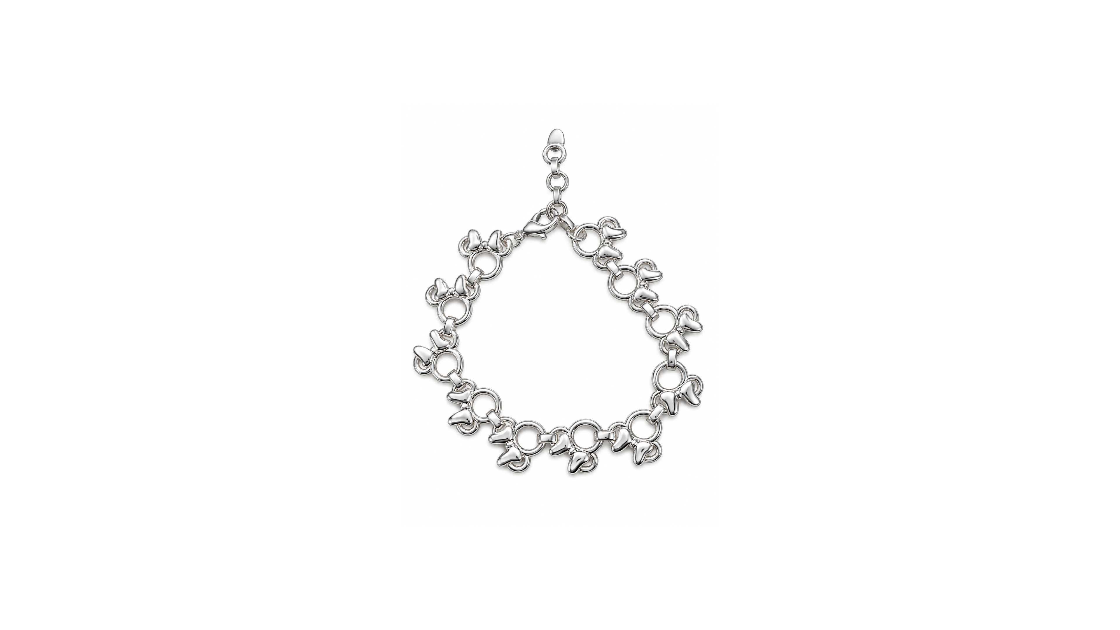 Disney Fine Silver Plated Minnie Mouse Adjustable Bracelet