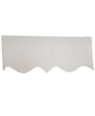 100% Cotton Quilted Matelasse Regal Lined Window Valance 50" x 17"