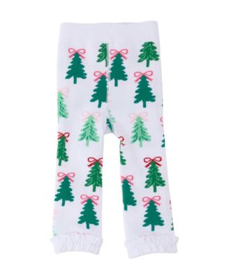 Baby Girls 0-24M Patterned Footless Ruffle Tights