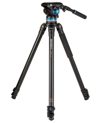A373F 3-Section Aluminum Video Tripod with S6 PRO Video Head