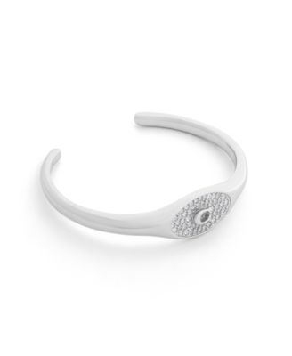 Glass Crystal Pave Cuff Bracelet