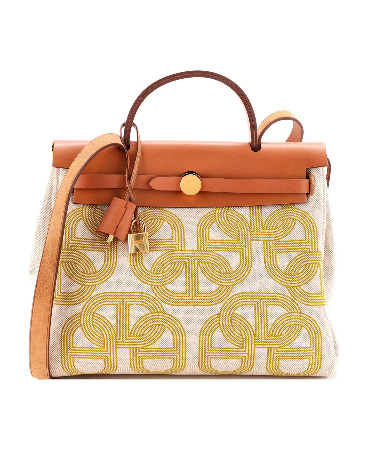 Pre-Owned Hermes 31 Herbag Zip Circuit 24 Vache Hunter and Leather - Brown