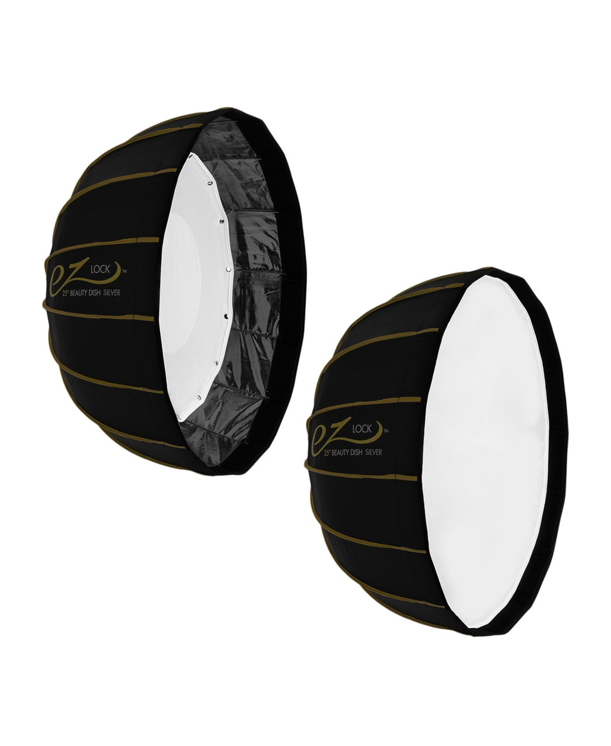 Glow Ez Lock Beauty Dish (25") Inner and Outer Diffusion Fabrics, 2-Piece Set