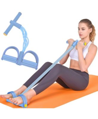 6 Tube Pedal Resistance Band With Handles Exercise Equipment For Home Gym Travel