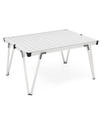 Folding Camping Table Picnic Table with Storage Bag and Waterproof Desktop