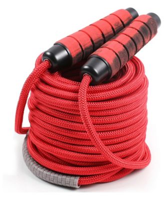 30 Ft Long Adjustable Team Jump Rope 360 Degree Rotation Nylon Braided Skipping Rope