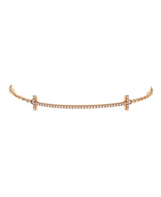 Diamond T Smile Bracelet (0.12 ct. t.w.) in 18K Rose Gold