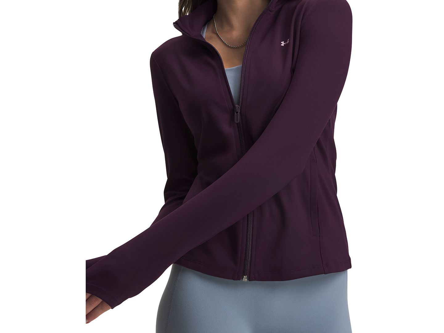Женская куртка Under Armour Motion Full-Zip, цвет: Зелёный / Чёрный — фото 4