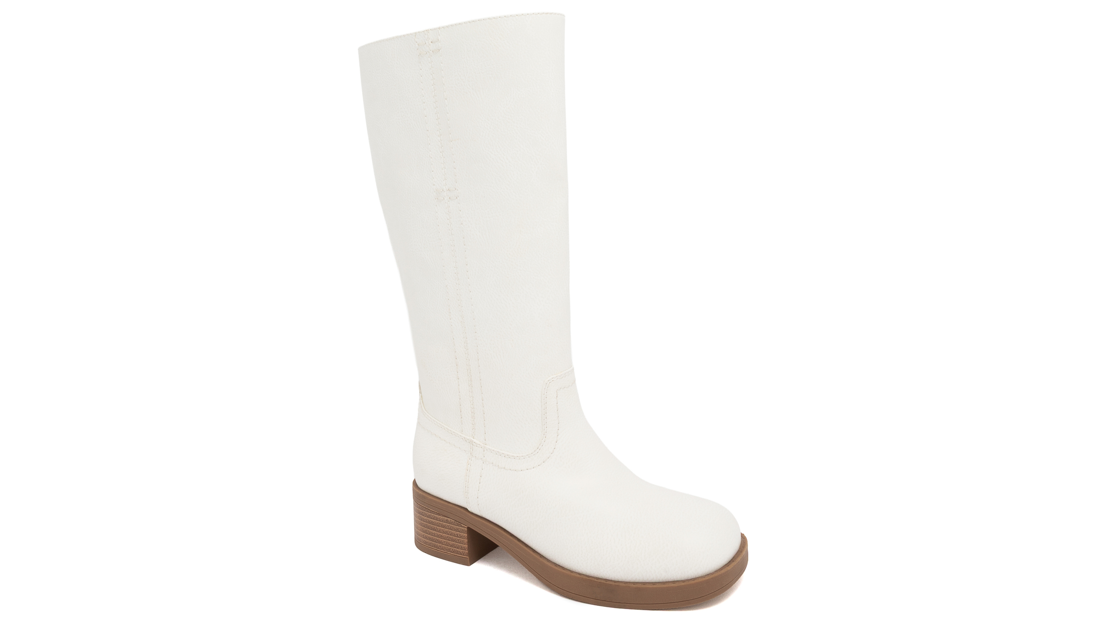 Sugar Women's Hayzel Mid Shaft Moto Stacked-Heel Booties