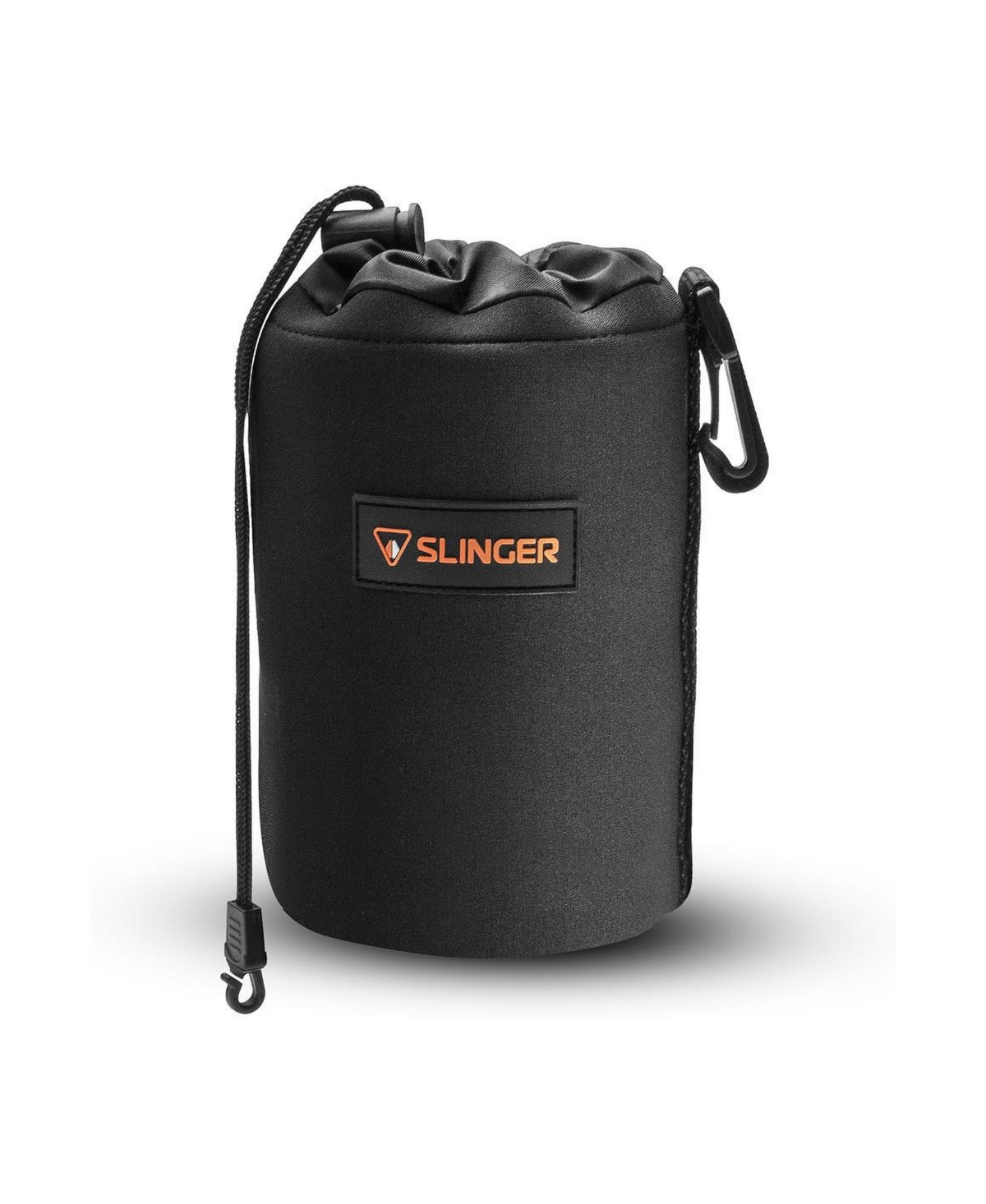 Slinger Neoprene Lens Pouch - Medium (Superwide to Normal) Lightweight for Lenses - Black