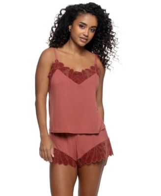 Women's V-Neck Sleeveless Top and Shorts, 2-Piece Set