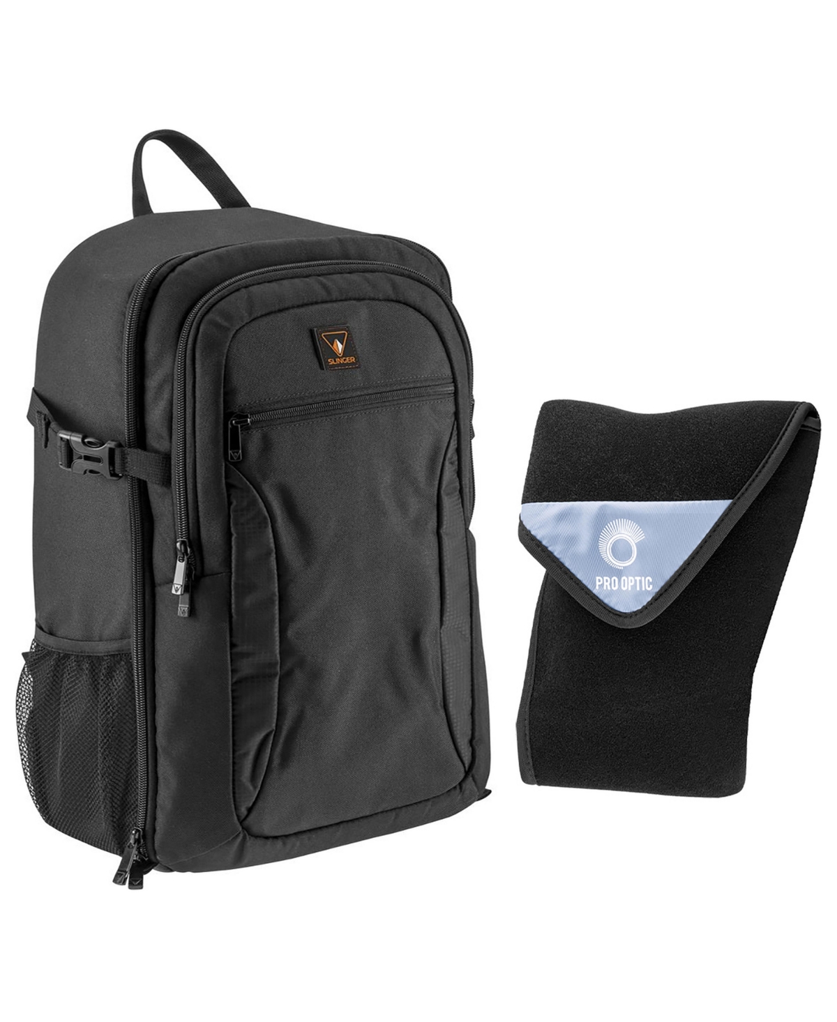 Slinger Alpine 200 Lightweight Camera Backpack, w/19x19" Lens Wrap - Black