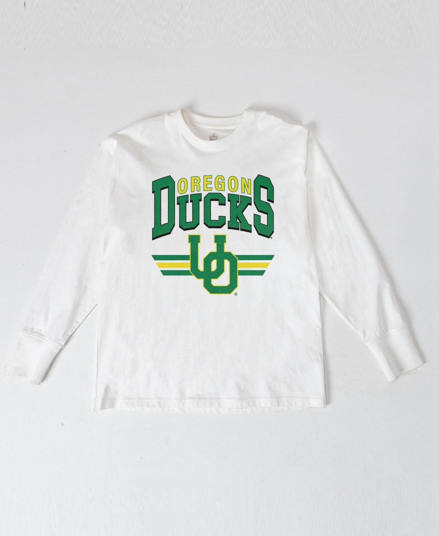 Женская футболка Gameday Couture White Oregon Ducks Oversized Swift Strike Long-Sleeve — фото 3