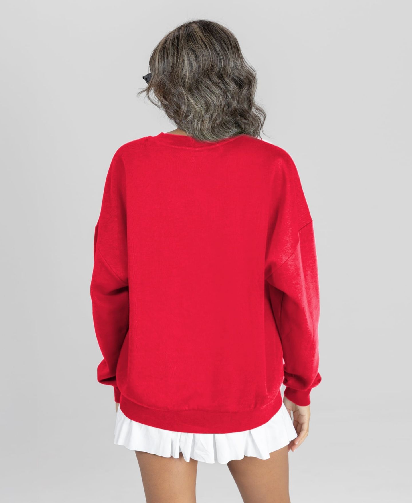 Женская толстовка Gameday Couture Red Kansas Jayhawks Legacy Club Oversized Premium Fleece — фото 2
