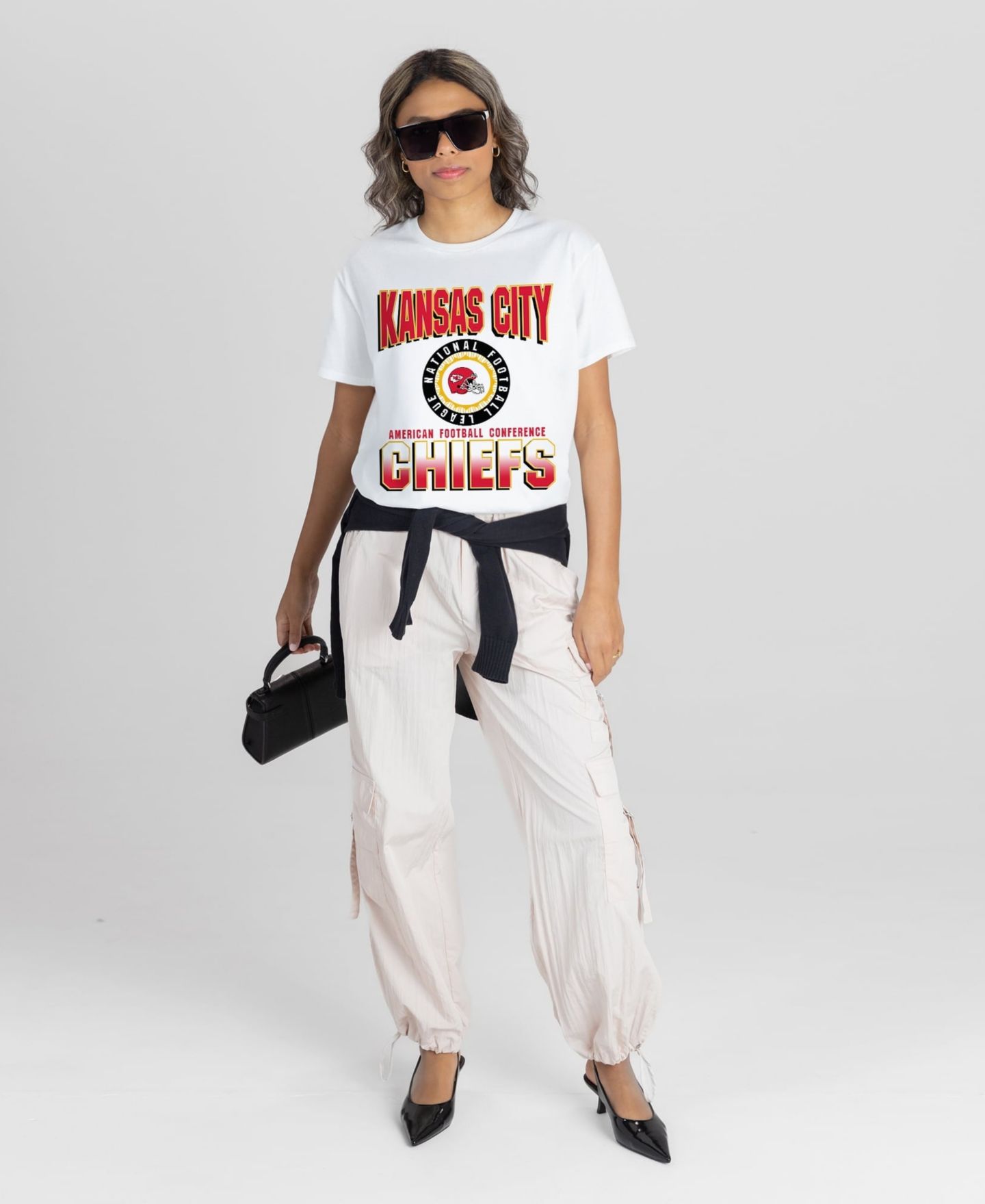 Женская футболка Gameday Couture White Kansas City Chiefs Oversized All-Time Classic Flowy — фото 3